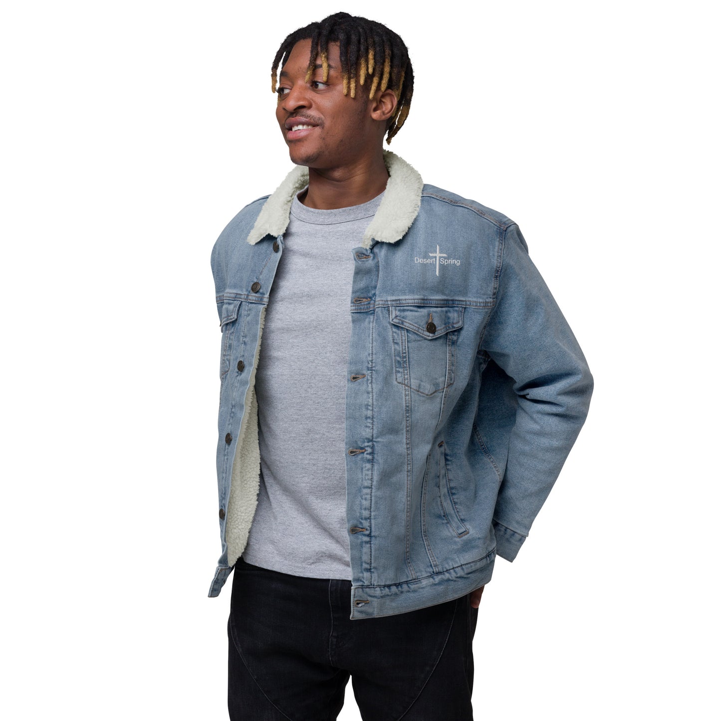 Unisex denim DSUMC sherpa jacket