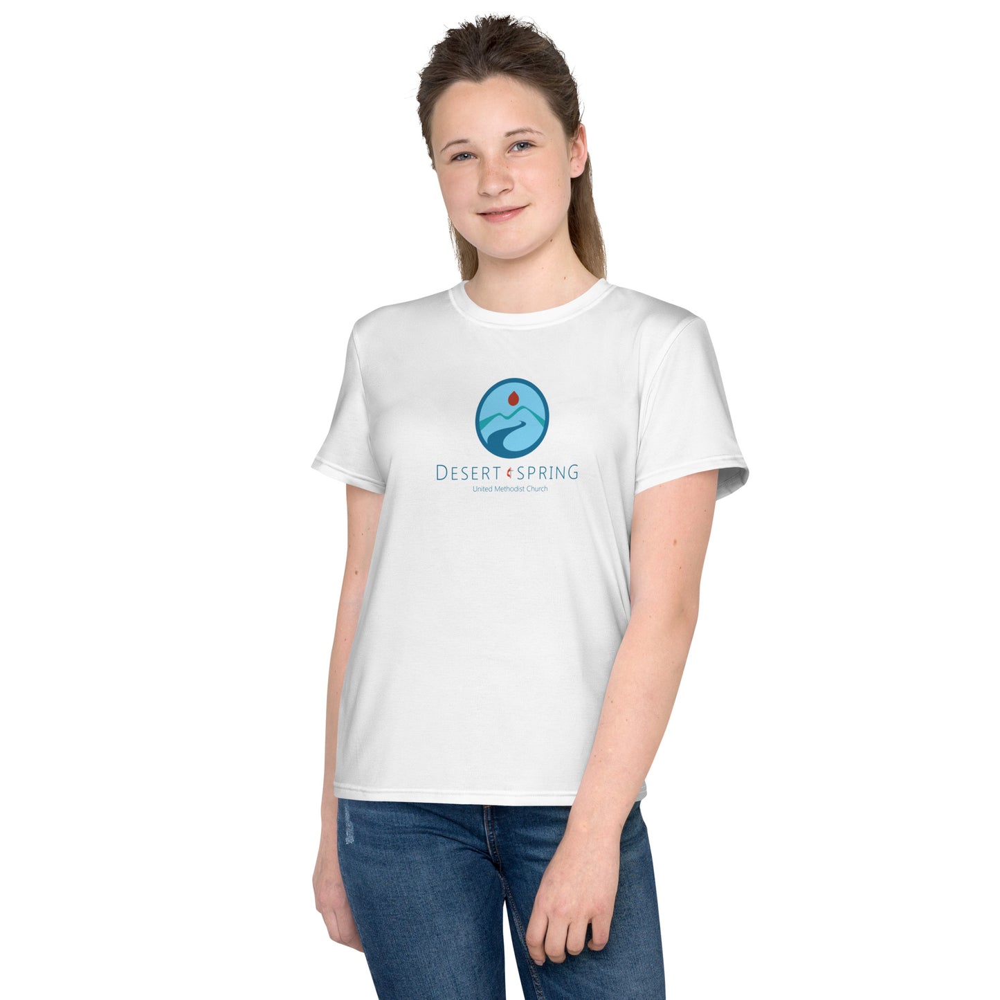 Desert Spring Logo Youth crew neck t-shirt