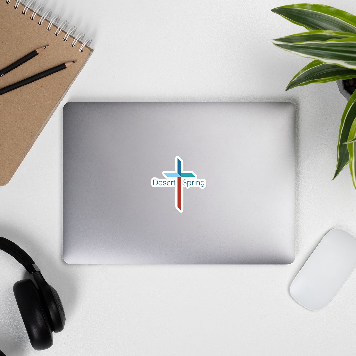 Desert Spring Cross Bubble-free stickers