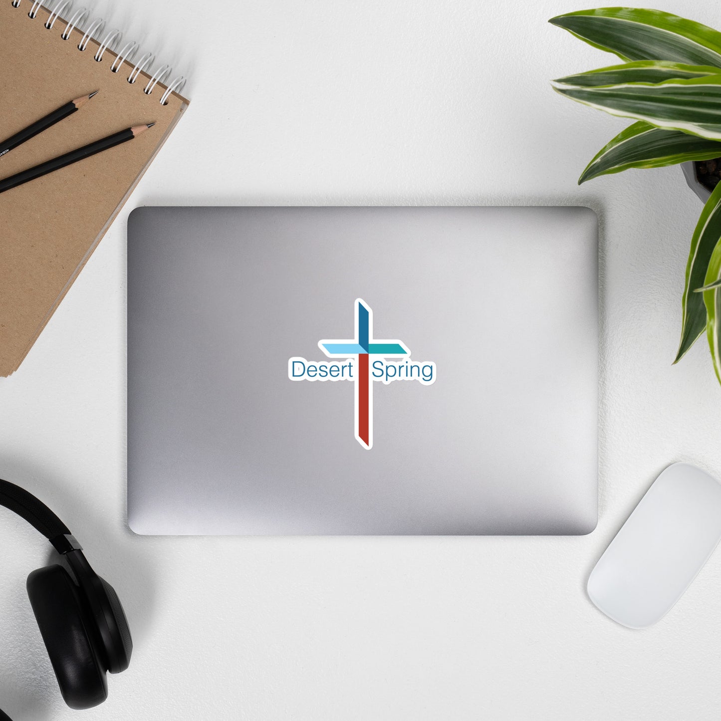 Desert Spring Cross Bubble-free stickers