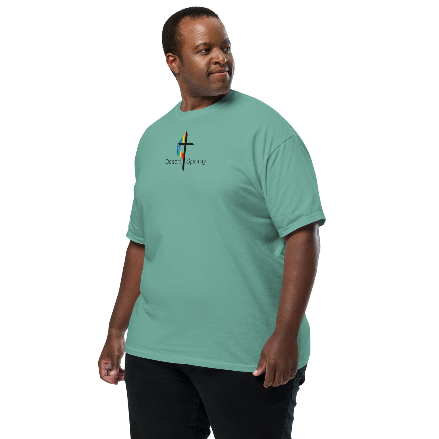 Men’s Pride Cross heavyweight t-shirt