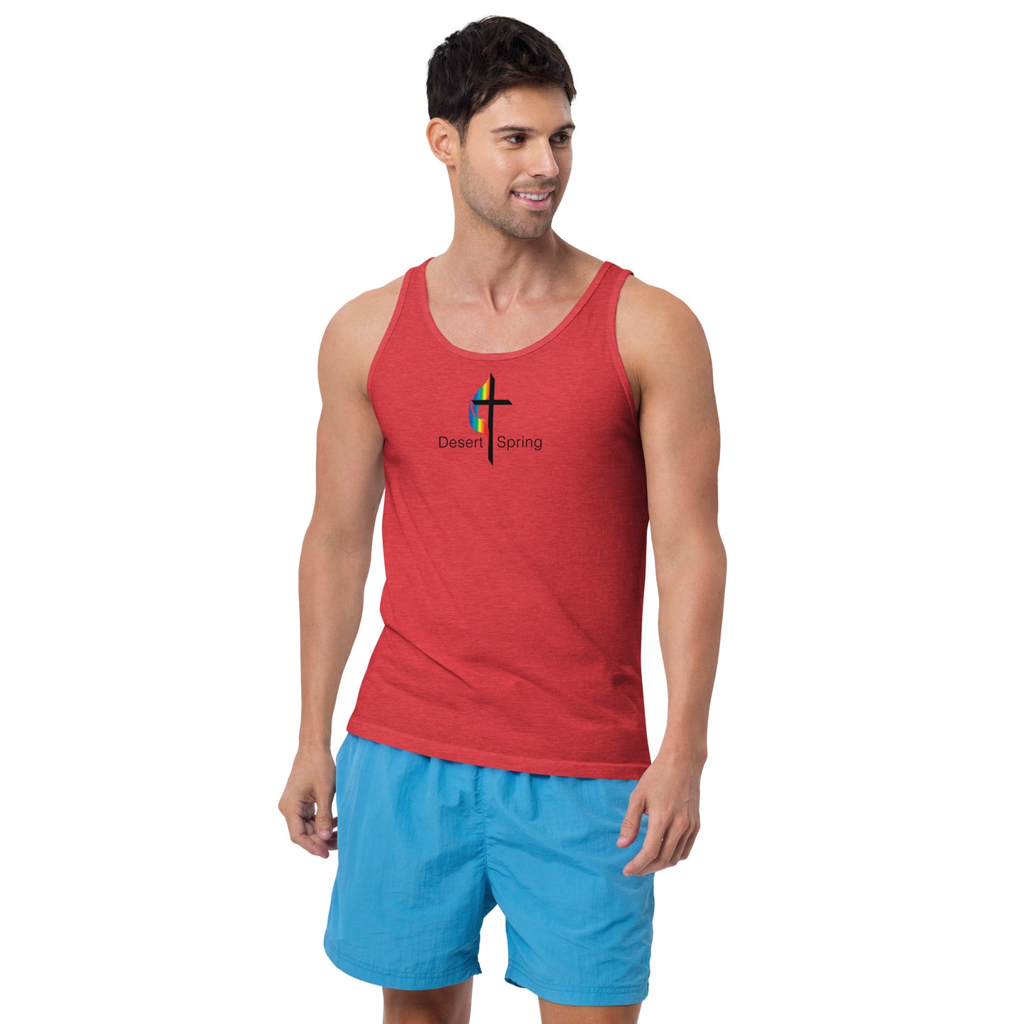 Unisex Pride Cross Tank Top
