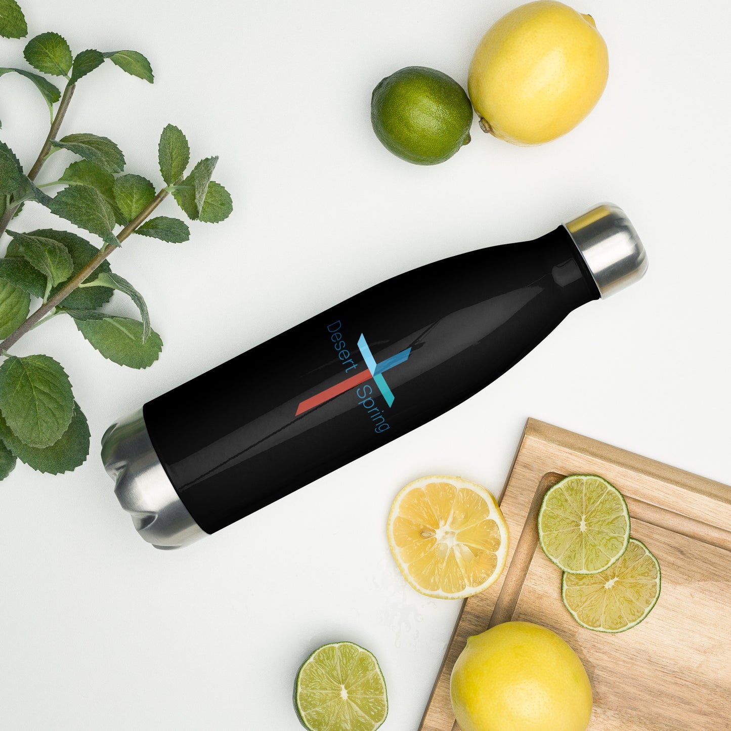 Desert Spring Cross Stainless Steel Water Bottle