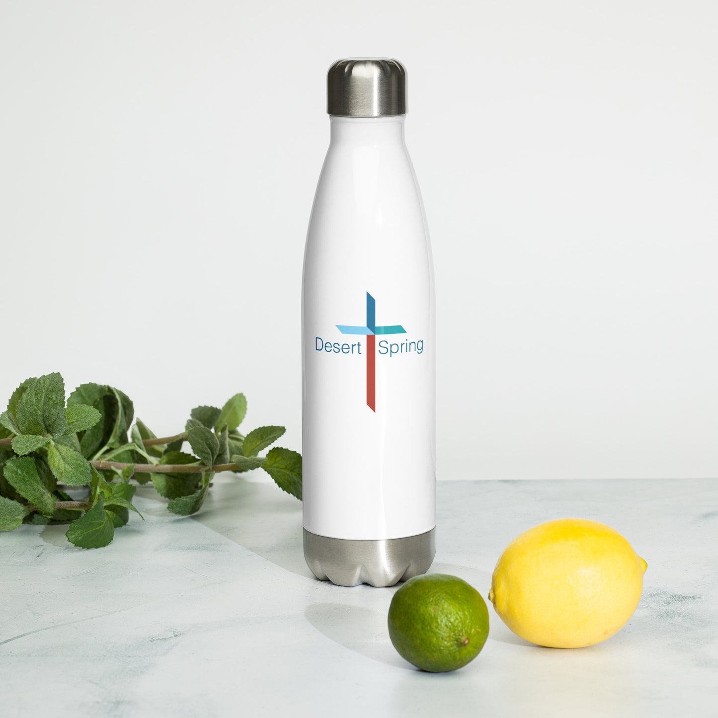 Desert Spring Cross Stainless Steel Water Bottle