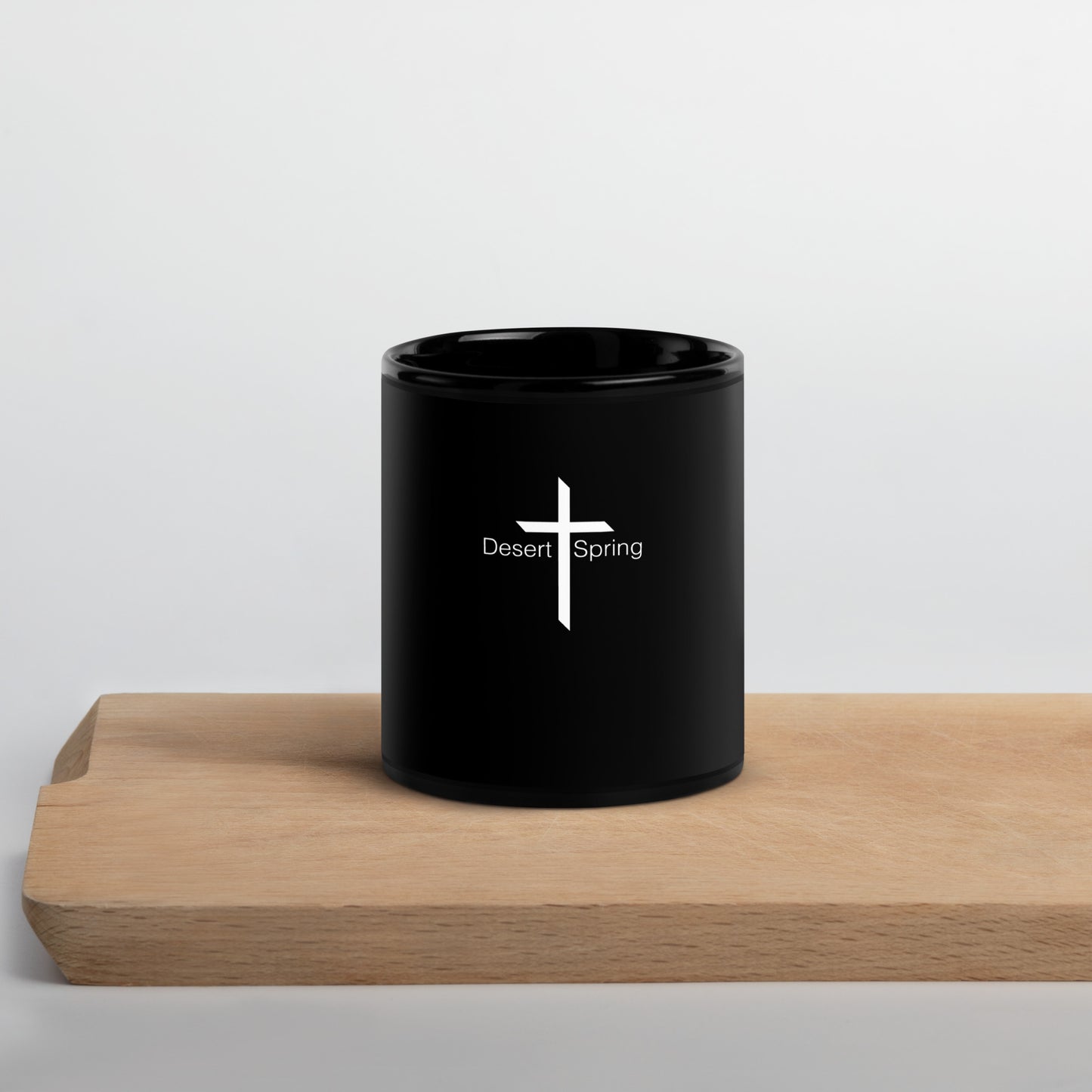 Black Desert Spring Cross Glossy Mug